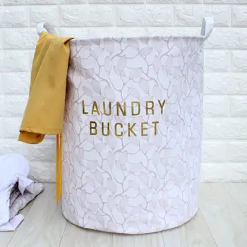 

Storage Baskets Stand Laundry Basket Toy Storage Box Cotton Fabric Foldable Large Bag Washing Dirty Clothes Basket Organizer