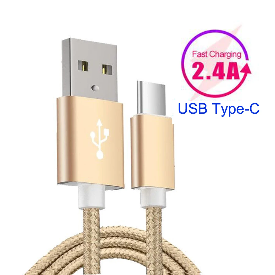 

Nylon Braided USB Type C Cable Data Sync Fast Charging USB C Cable For Samsung S9 S10 Xiaomi Huawei Type-c USB-C