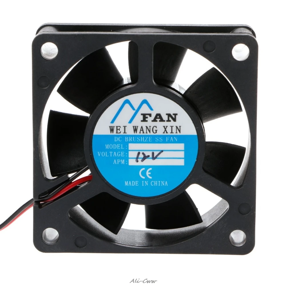 

New DC 12V 2-Pin Cooler Brushless Axial PC CPU Case Cooling Fan 6020 for Computer Fans & Cooling System 60x60x20mm