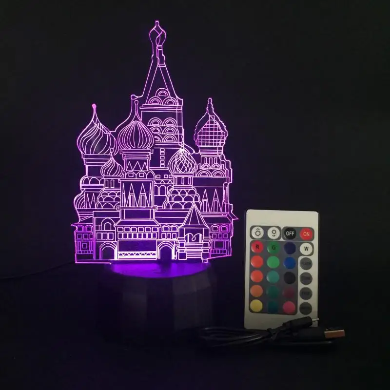 LumiParty сенсорный светильник с дистанционным управлением 3D база светящийся ночник