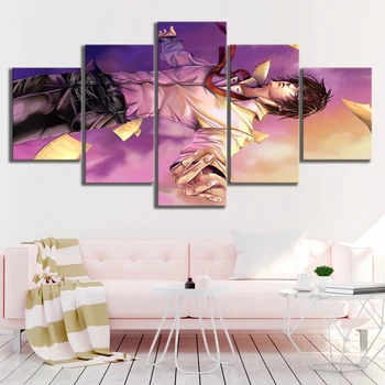 

5 Piece Yagami Light Death Note Cartoon Pictures Animation Art Canvas Paintings for Home Decor Wall Art