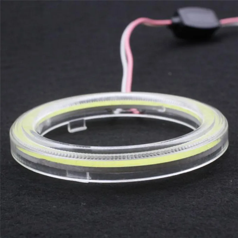 

1pc Motorcycle Ring Car Led COB Headlight Fog Light DRL Daytime Running Lights