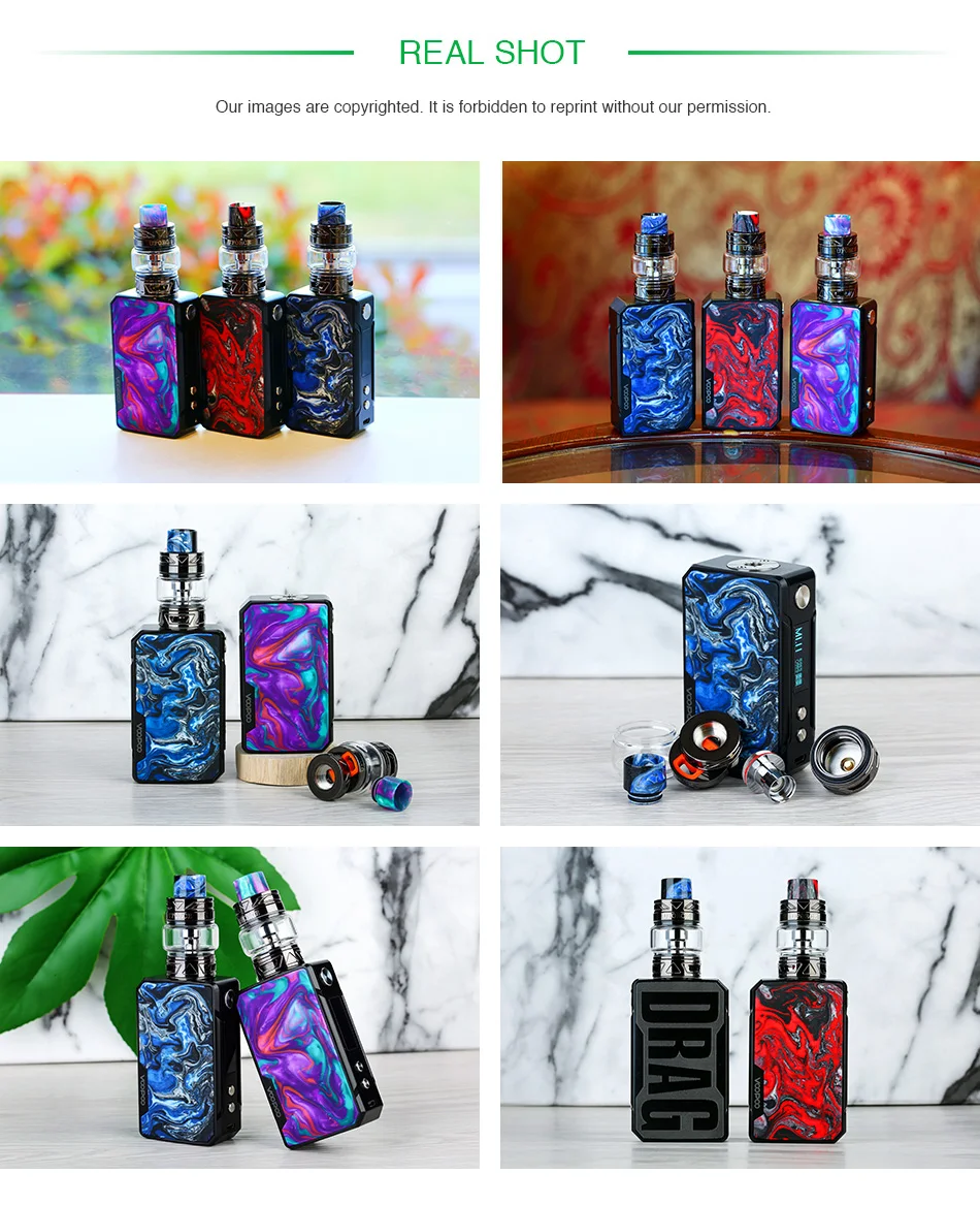 VOOPOO Drag Mini 117 Вт термоконтроль вэйпинга комплект с батареей Mod 4400 мАч VOOPOO Drag Mini MOD& UFORCE T2 бак 5 мл электронная сигарета комплект vs Shogun/Drag 2