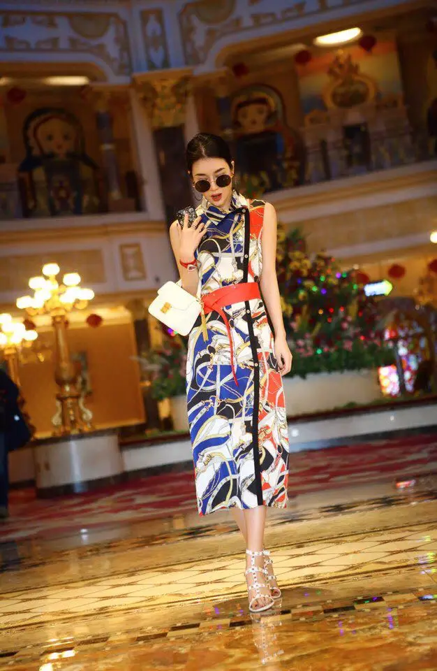 

High quality New Fashion Women 2019 spring Dress Luxury famous Brand European Design party style dress WD04326
