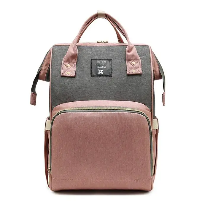 2019 Детская сумка для подгузников, розовый цвет, большой детский рюкзак для пеленания, для мам, для путешествий, для мам, для кормления, сумки