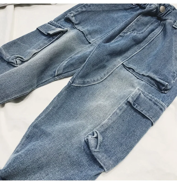 Г. весенние джинсы для мальчиков, свободные брюки из Харлана для больших мальчиков, детские зимние плотные повседневные вельветовые штаны