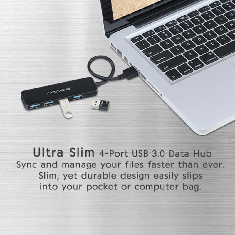 Мульти-функциональный ультра тонкий из АБС-пластика для Тетрадь USB 3,0 4 Порты ub ноутбук светильник вес высокая Скорость индикатор светильник