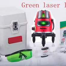 Зеленый лазерный уровень 360 градусов роторная Лазерная линия измерения диагностический инструмент с литиевой батареей