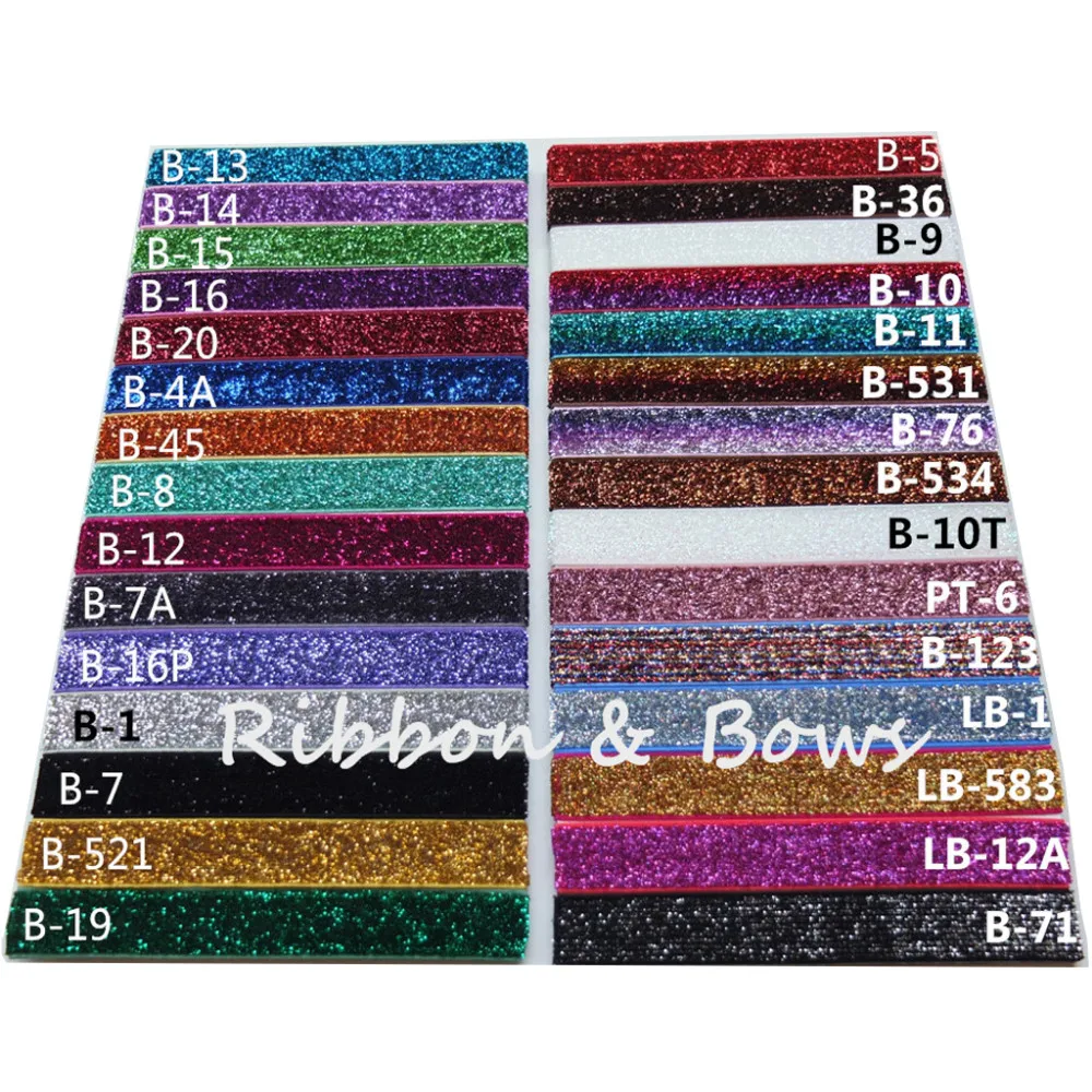 glitter elastic 30 colors