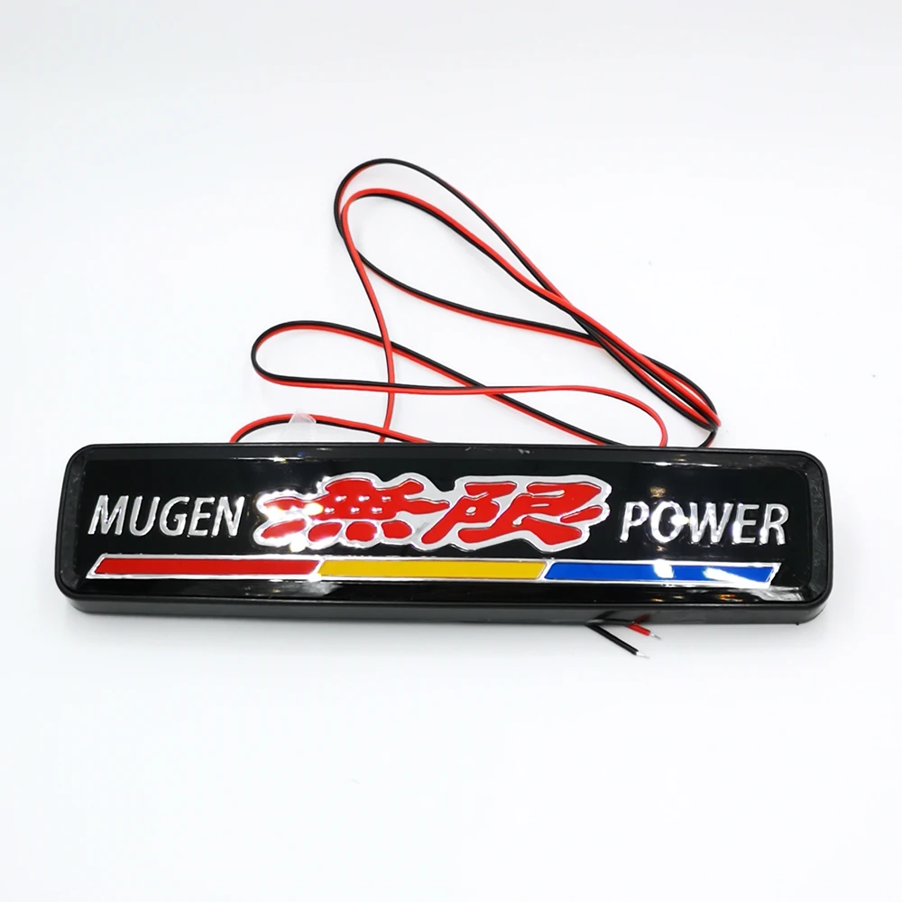 50 шт./лот pcsпередний гриль светодиодный Mugen power гоночный логотип значок эмблема лампа для Honda Mugen power Accord Civic City CRV HRV