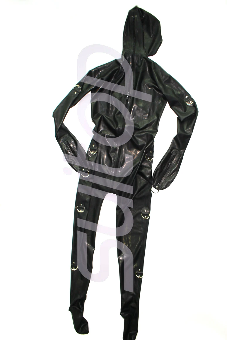 US $149.00 Suitop rubber latex catsuit full cover bodysuit for men