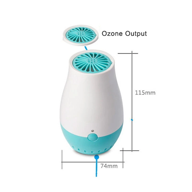 Usb Перезаряжаемый мини озоновый генератор очиститель воздуха, стерилизатор дезодорант для холодильника, самый близкий Автомобильный Озонатор