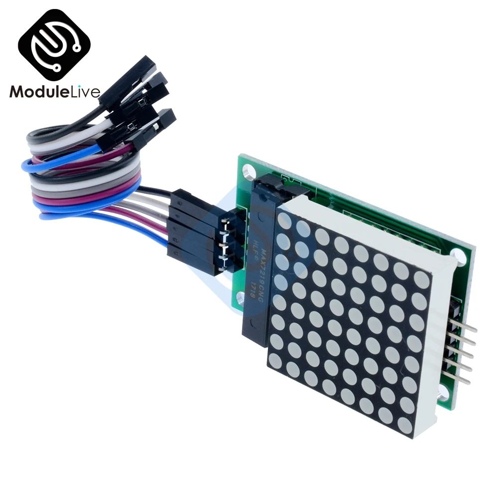 Матрица светодиодная MAX7219 модуль управления ler MCU дисплея 8*8 для Arduino интерфейса 5 В