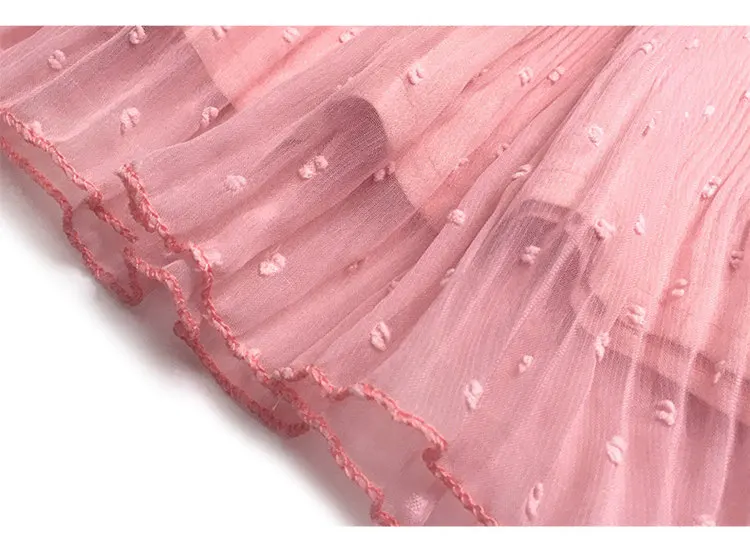 2018 Summer Dress Women Fashion Chiffon Ruffle Dresses Pink Lace Patchwork Vestidos Mujer Print Off Shoulder Dress Robe Femme (11)