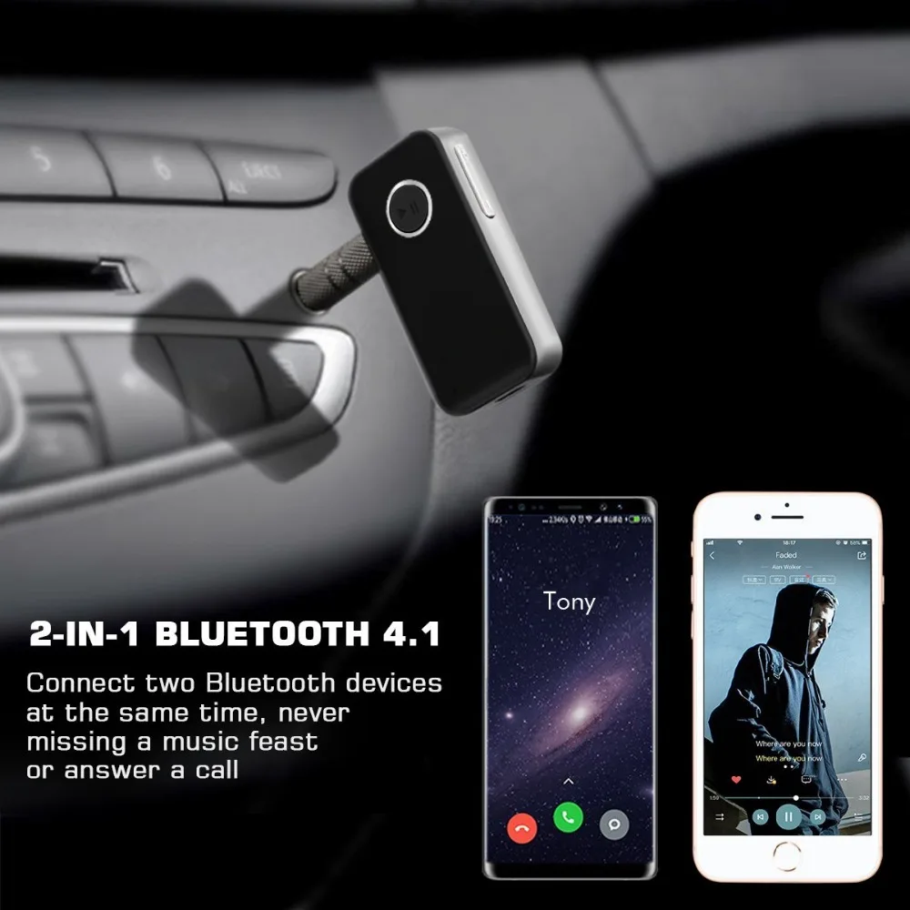 Bluetooth 4,1 стерео музыкальный адаптер беспроводной громкой связи автомобильный комплект приемник для Bose Sounddock динамик с Aux 3,5 мм аудио выход