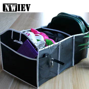 

NWIEV Car Trunk Storage Bag Multifunction Rack Folding Net For BMW E46 E39 E90 Honda Civic 2017 Accord Chevrolet Captiva Lacetti