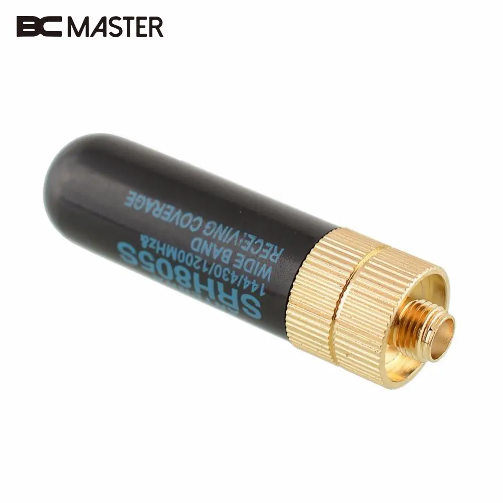 

BCMaster Dual Band UHF+VHF SRH805S SMA Female Antenna for TK3107 2107 Puxing for Quansheng for Baofeng Walkie