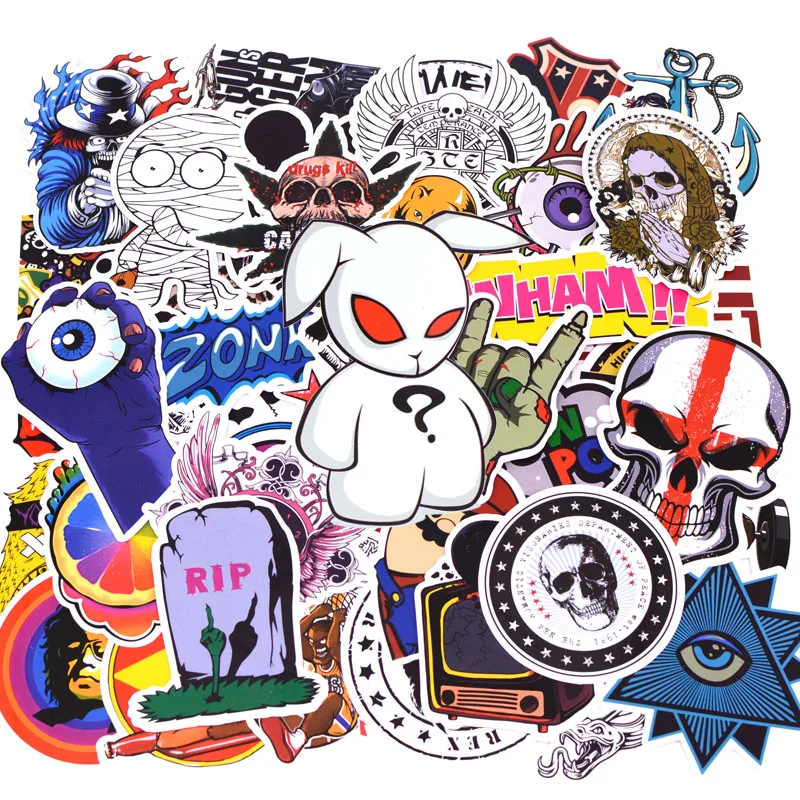 

50pcs/pack A1 Anime Sticker Kids Toy Cool Stickers For DIY Children Stikers Luggage Laptop Skateboard Moto Car Kpop Stickers
