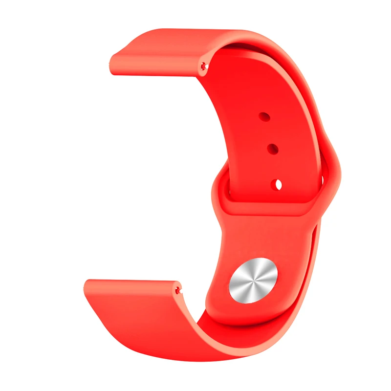 20 мм спортивный ремешок для часов браслет для часов Amazfit Bip ремешок для Xiaomi Huami Amazfit Bip Молодежные часы мягкий силиконовый ремешок для часов - Цвет: red