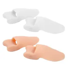 2 шт разделитель большого пальца ноги корректная вальгусная деформация Силиконовый протектор буйон регулировочные подушечки Подушка вставка накладные пальцы