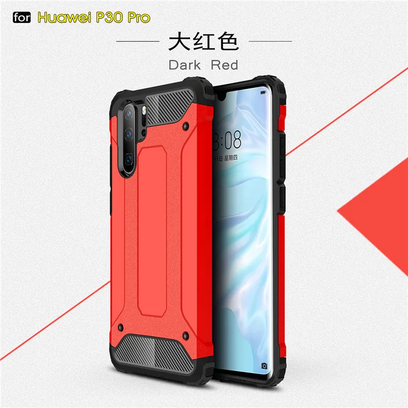 Чехол для Huawei P30 Pro из ТПУ и поликарбоната защитный бампер задней панели телефона