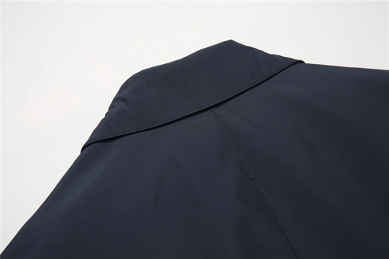 Весенне-летняя мужская куртка среднего возраста, деловая, повседневная, тонкая, черная, красная, со стоячим воротником, ветрозащитная, на молнии, для отца, университетская куртка W71