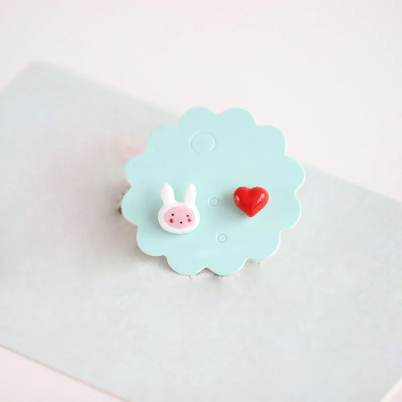 

VU122 Women Creative Earrings Fashion Ceramic Earings For Girls Jewelry Simple Cute Cartoon Students Stud Earrings