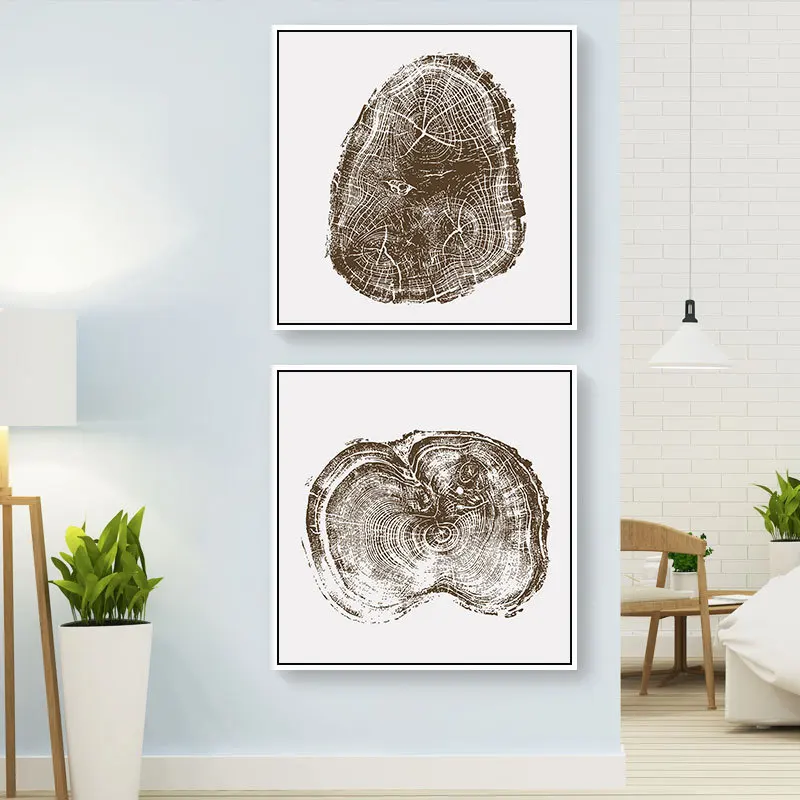 

Nordic INS time annual ring abstract decorative paintings Simple and modern Hotel home Entrance Hanging pictures Wall painting