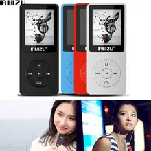 Ультратонкий MP3-плеер 8 ГБ, экран 1,8 дюйма, можно воспроизводить MP3 плеер 80h RUIZU X02, FM Электронная книга, часы, разноцветный подарок