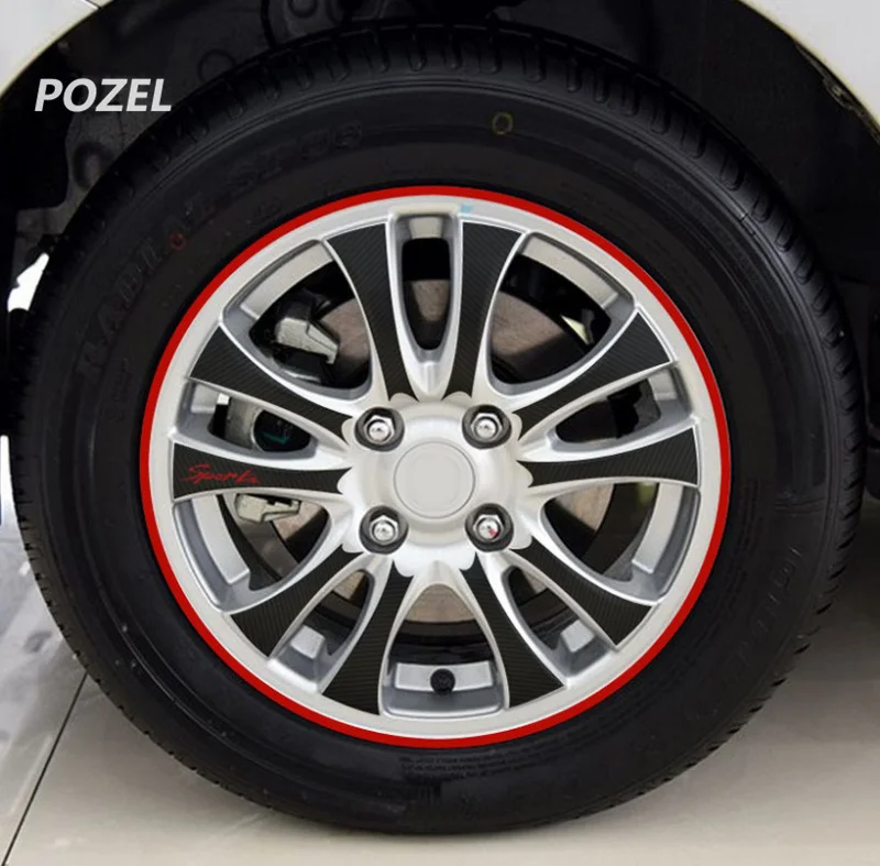 

16 Strips Wheel Sticker Reflective Rim Stripe Tape for Chevrolet Lacetti Lova Sail EPICA Malibu Volt Camaro Astro