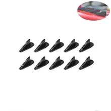 Аксессуары для автомобиля хвост черный карбоновый плавник акулы автомобиль модифицированный хвост 10 шт