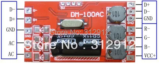 DM 100AC 300ma 3 канальный dmx декодер постоянного тока вход на AC9 32V выход * канала|channel sport