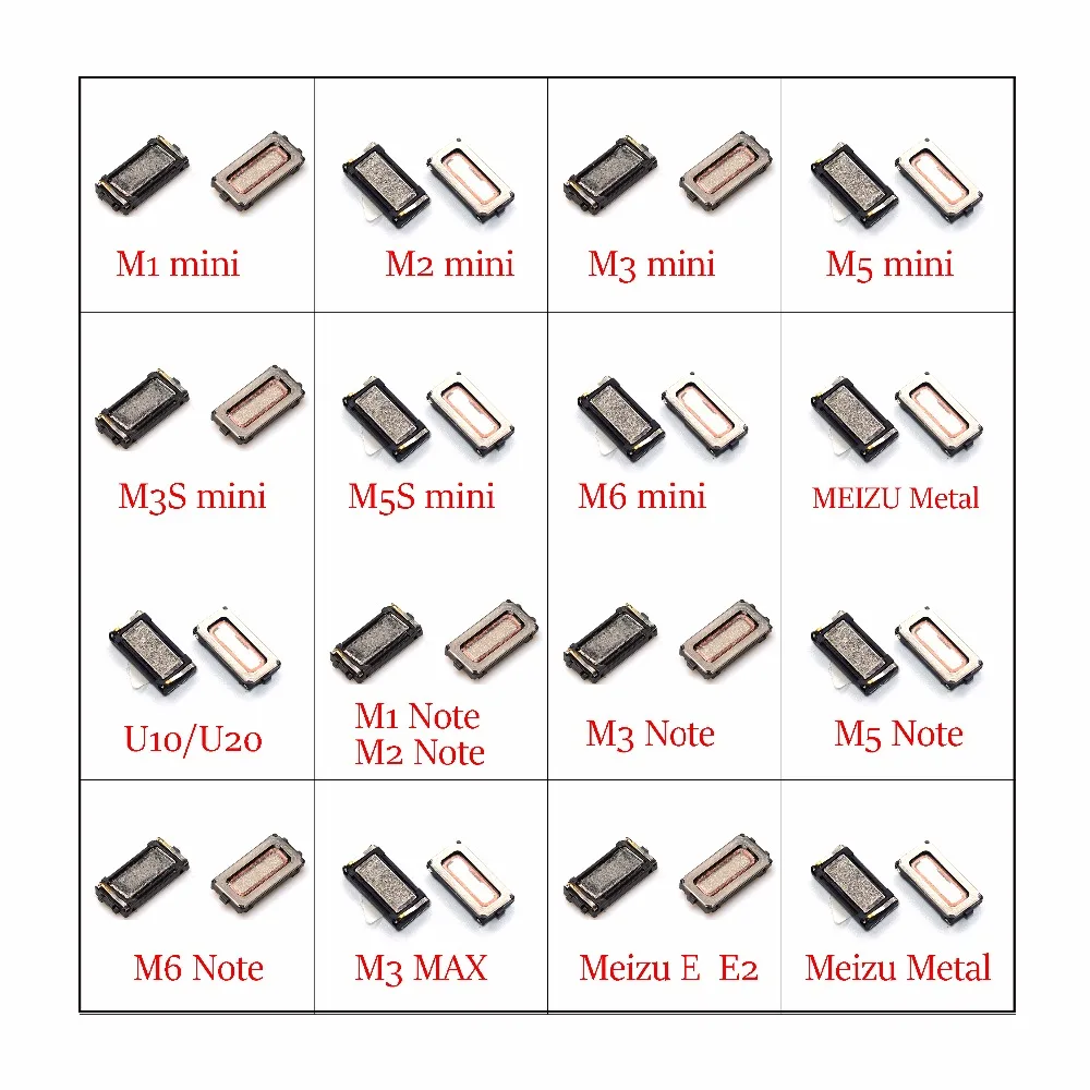 

2x New earpiece Ear Speaker for MEIZU meilan M1 M2 M3 M5 M6 Note m1 m2 m3 m3S m5 m5S m6 m6S mini M3E E2 M3 MAX metal U10 U20 M5C