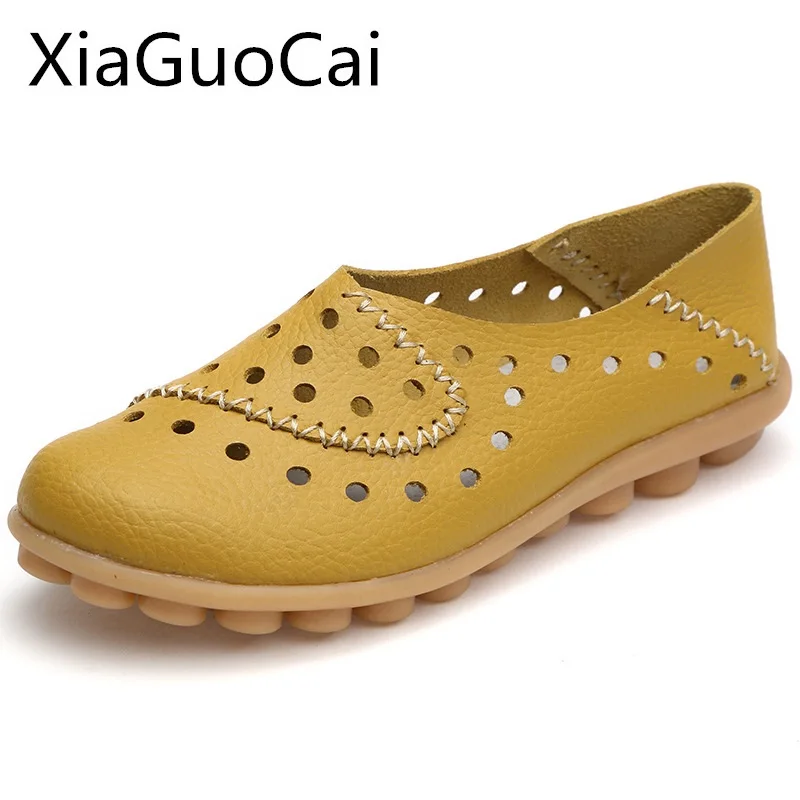 

Woman Flat Shoes Lightweight Antiskid Breathable Loafers for Ladies Hollow Female Oxfords Soft Bottom Flats Plus Size