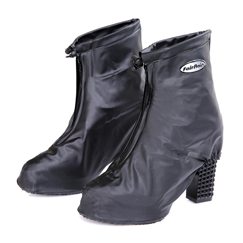 Многоразовые дождевые бахилы, защищающие высокие каблуки, водонепроницаемые, для высоких каблуков, анти-грязные туфли, анти-грязевые галоши, комплект обуви