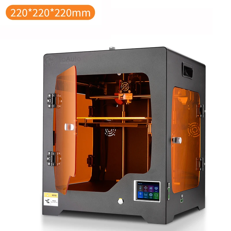 

NEW110V/220V 220*220*220mm 3D Printer Closed type Metal Frame Four Acrylic Doors Universal 3D Printer for ABS/HIPS/PLA Printing