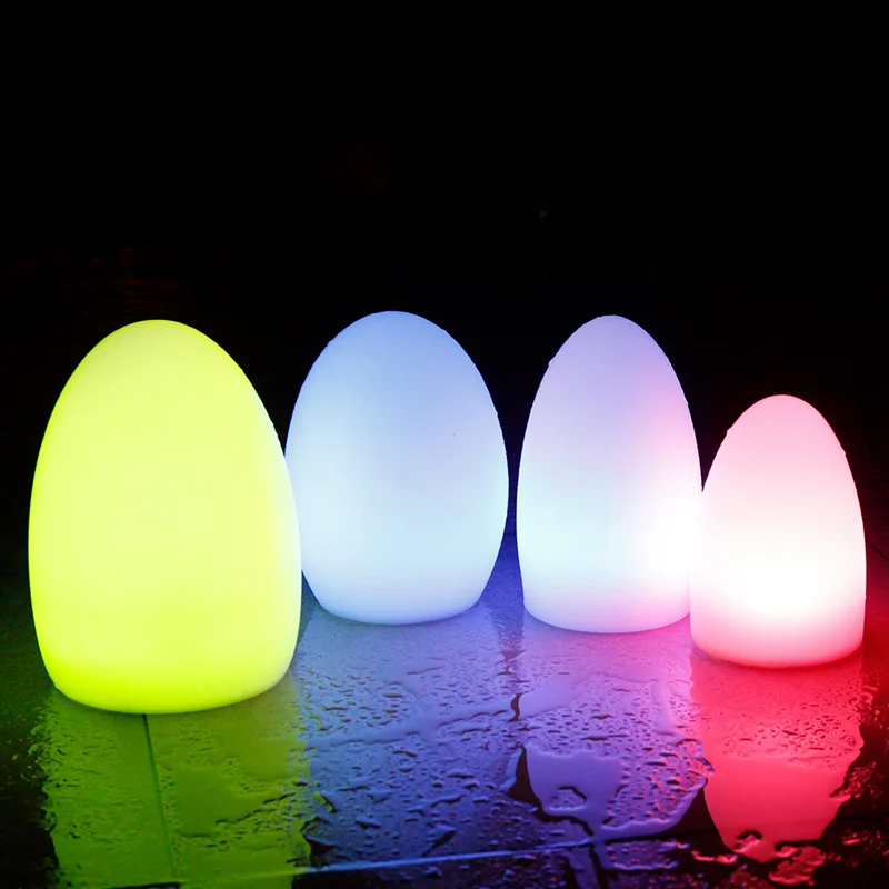 Rechargeable Egg Shaped Led Night Light Remote Control Color Rechargeable Egg Shaped Led Night Light Remote Control Color Changing Bar Table Lamp Indoor Lighting Decor Restaurant Coffee
