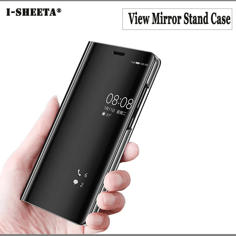 360 полностью защитные зеркальные Флип Кожаные чехлы для Huawei Mate 10 Lite Honor 8 V10 окошко