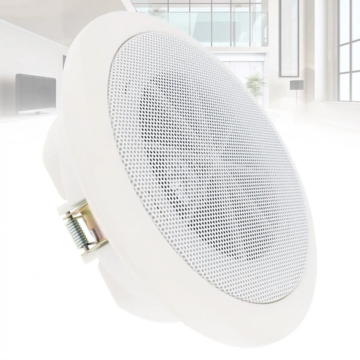 

ATC-801 5 Inch 3-5W Fashion Microphone Input USB MP3 Player Ceiling Speaker Public Broadcast Background Music Speaker