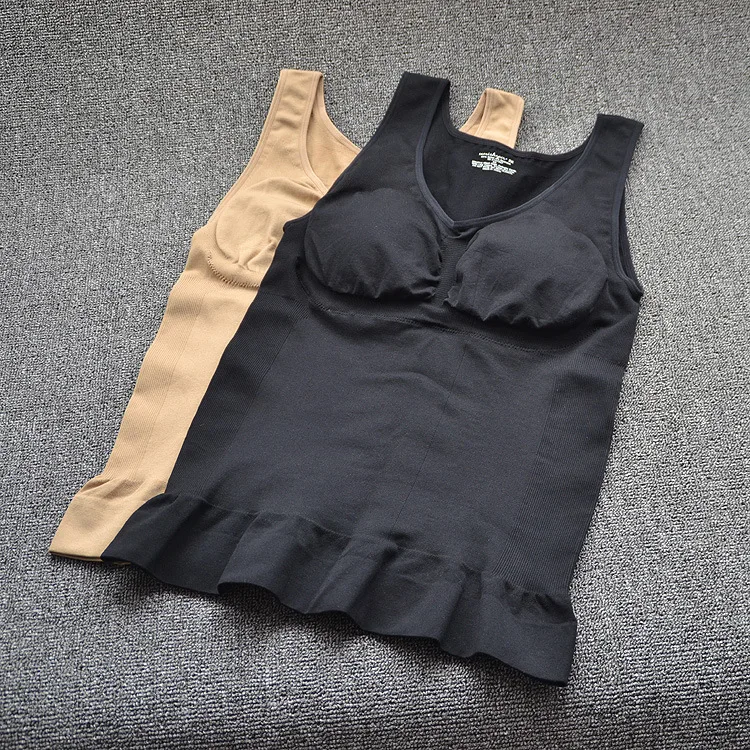  2019 Shaper Slim Up Lift Plus Size Bra Cami Tank Top Women Body Shaper Removable Shaper Underwear S