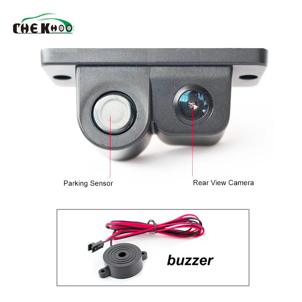 Широкоугольная HD Автомобильная камера заднего вида, радар, парковочный датчик, Партроник, 2 датчика s, видео, парковочный датчик, резервная камера, радар-детектор