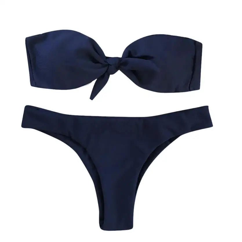 Женский бандажный купальный костюм модель 2018 года летний комплект бикини