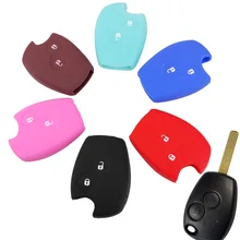 2 кнопки силиконовый чехол для ключей подходит для Renault Clio Duster Twingo Kangoo лагуна Fluence Dacia Logan модус сандеро дистанционный чехол Fob
