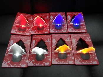 

The Christmas tree card lights LED small night lights Creative gift ideas for Christmas gifts