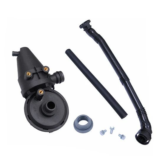 New Crankcase Oil Separator PCV Vent Valve Kit Breather Hose For BMW