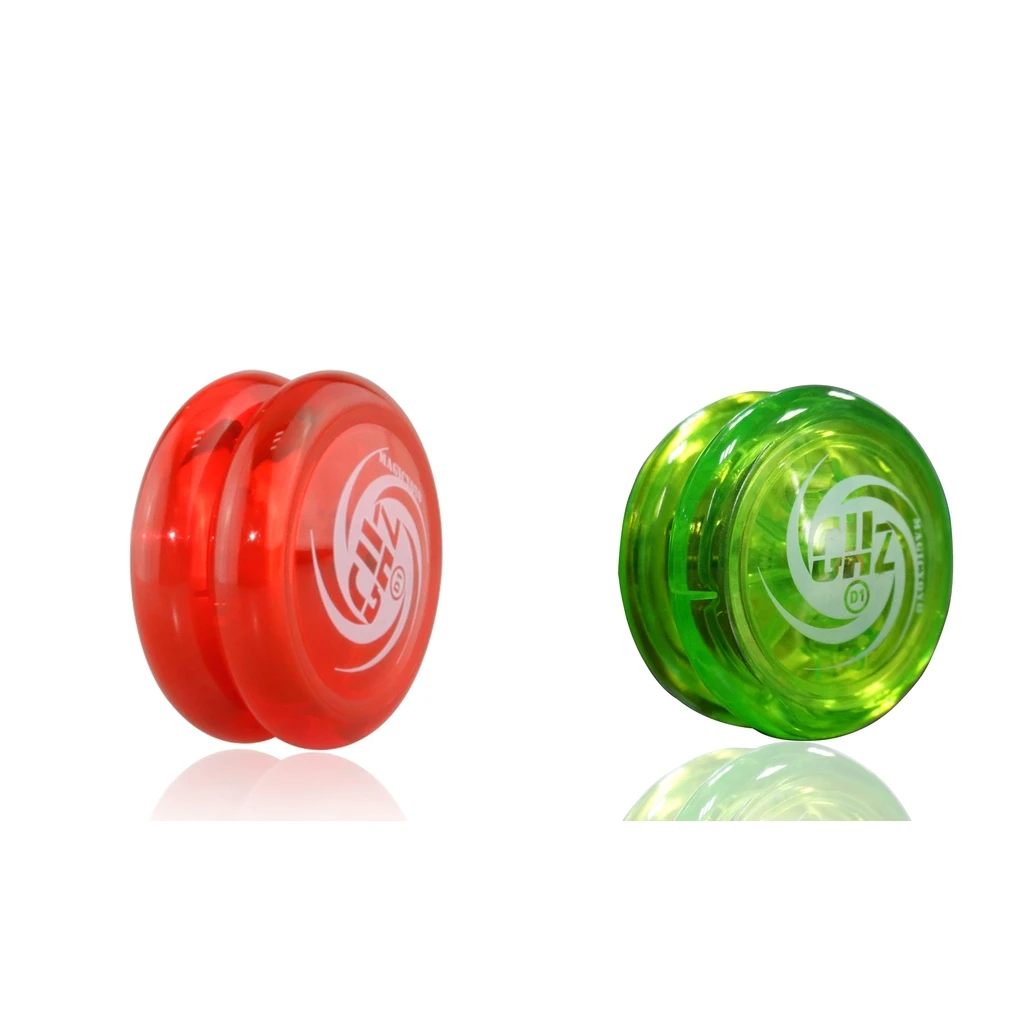Plastic Responsive Yoyo D1 Professional YoYo with String Green & Red Color, Pack of 2