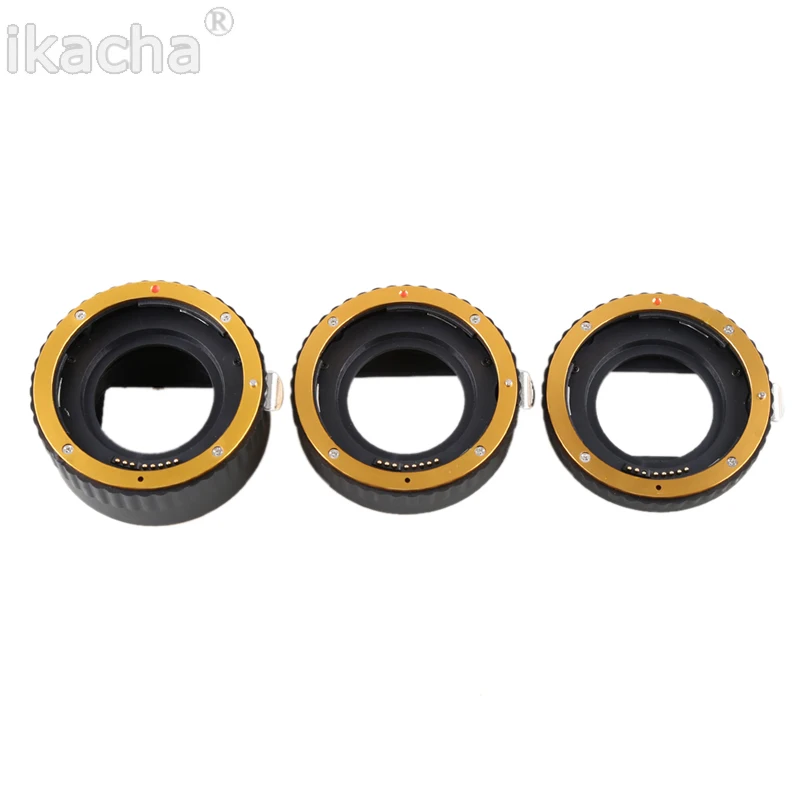 Metal Mount Auto Focus AF Macro Extension Tube Ring (4)