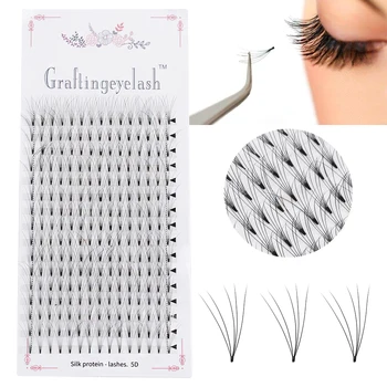 

Semi Permanent Premade Volume Individual Lashes 0.07 C/D Curl Black Mink Fur Volume Fan Eyelash Extensions Makeup Tool