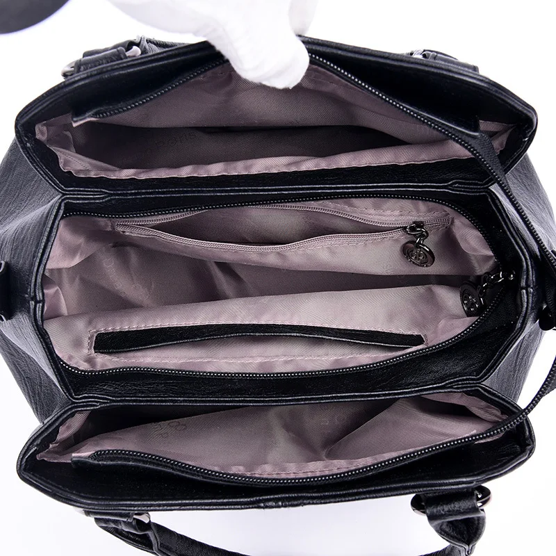 de Ombro Das Mulheres Couro Genuíno Bolsas