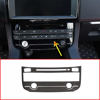 

Carbon Fiber For Jaguar XE XEL XF XFL F-PACE F pace 2016-2018 ABS Center Air conditioning Mode Button Frame Trim Car Accessories